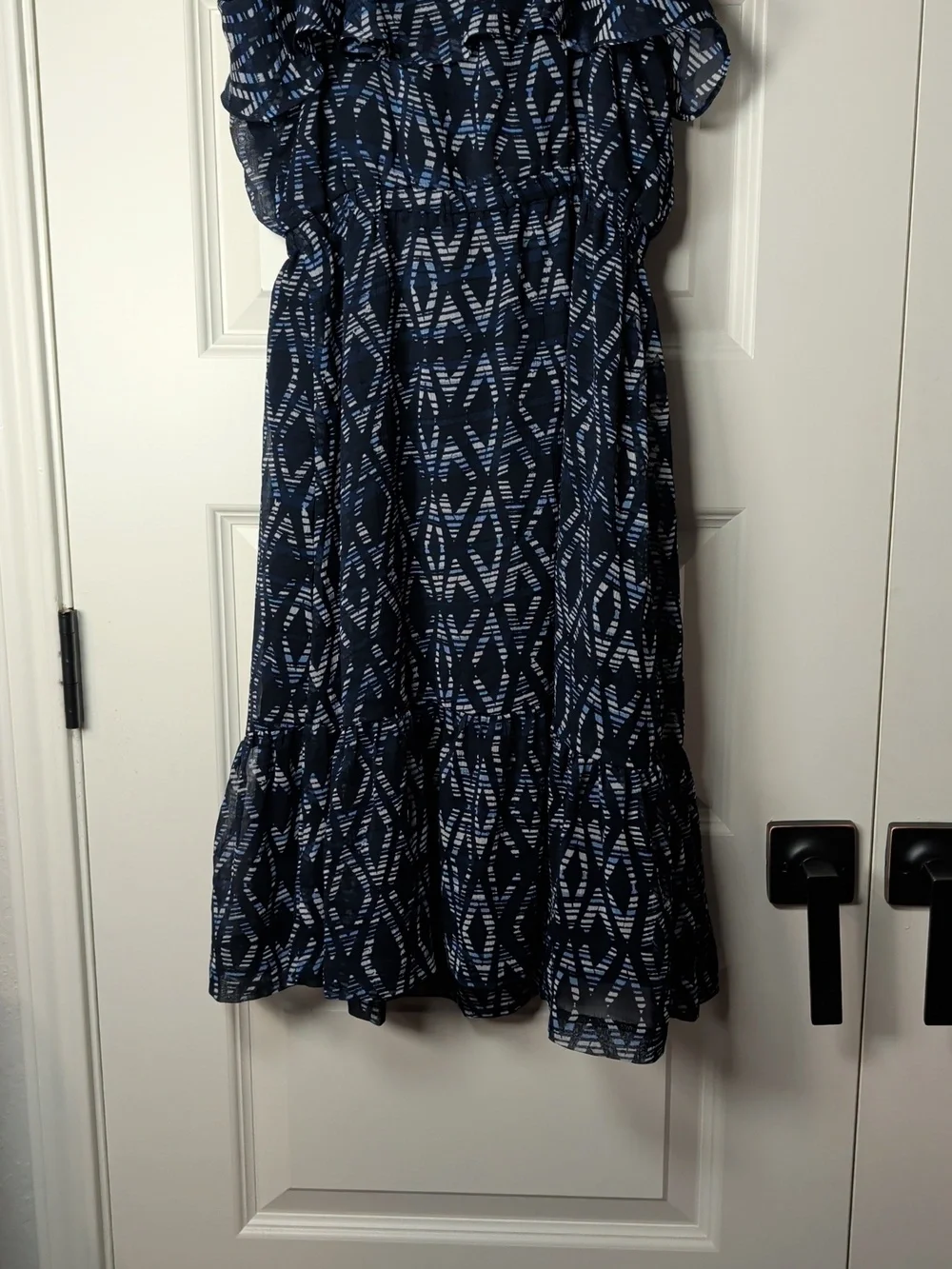 GAP Navy Printed Midi Sundress with Spaghetti Straps - Picture 11 of 11